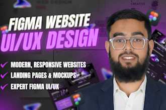 design modern figma website uiux landing pages and mockups