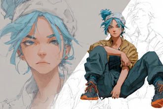 sketch you color anime sketch art