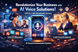 develop voice ai calling agent vapi, livekit receptionist