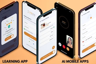 develop education online course learning virtual tutoring mobile app, ai web app