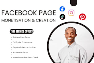 create facebook page, page monetization, page management