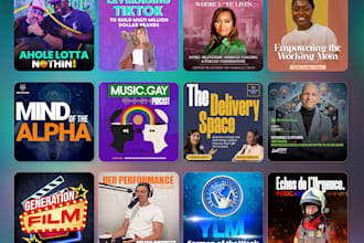 do podcast cover art spotify, google and youtube banner