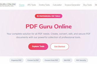 develop saas web application or online tools website