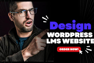 build wordpress lms website elearning lms educational website membership website