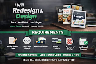 redesign design book workbook lead magnet canva ebook lookbook magazine freebie