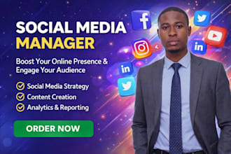 be your social media manger social media marketing manager