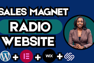 design radio website station website broadcast website music site fm radio site