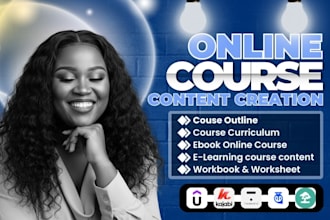 create online course content, course creation, elearning video course