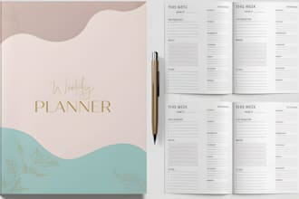 design digital planner, hyperlink planner, etsy planner, weekly planner design