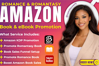 promote romance book, romantasy book with booktok marketing, promote amazon KDP