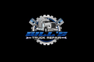 create creative and good looking diesel repair logo design