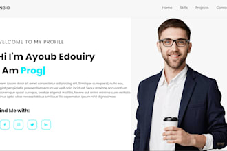 create modern UI UX portfolio website
