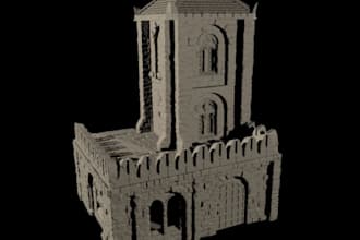 do 3d city building, terrain modular, mountain terrain,ttrpg wargaming for print