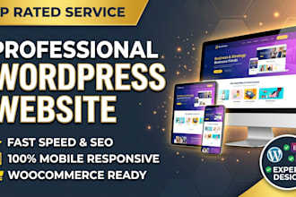 design, redefine, or build a professional wordpress website