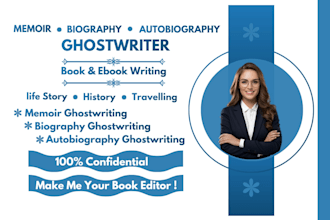 memoir ghost book writer biography ebook writer autobiography ebook ghostwriter