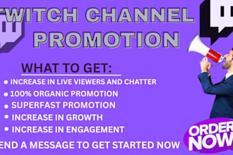 do twitch livestream promotion to boost twitch live viewers