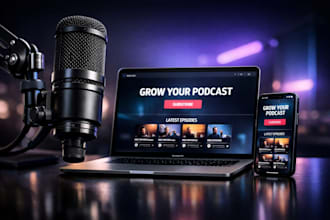 design a high converting podcast website to grow your listeners and email list