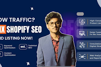 do advanced shopify SEO with full site audit and listings