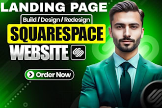 landing page squarespace website design, squarespace redesign, squarespace store