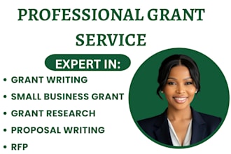 do small business grant writing, research and non profit grant writing
