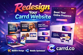 design carrd website, redesign carrd website, carrd landing page, carrd co