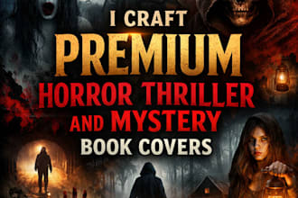 craft premium horror thriller and mystery book covers