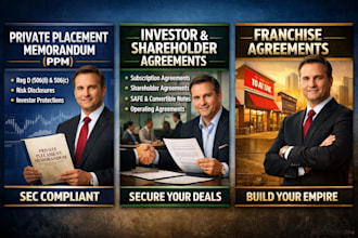 draft investor, shareholder, and subscription agreements