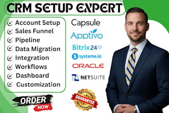 setup systeme io oracle netsuite bitrix24 monday apptivo capsule crm automation