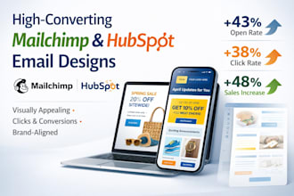 create mailchimp hubspot email campaign design email marketing newsletter