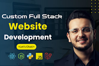 build website as a full stack developer, front end, backend developer, next js