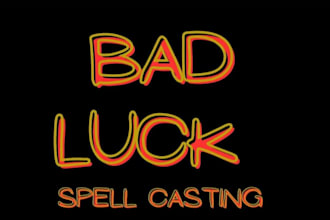 cast spell to remove bad luck, curse removal,bad dream evil eyes and third party