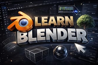 teach the basics of blender and 3d modeling