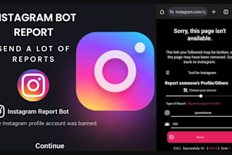 instagram mass report bot, auto commenting,auto follow,thread bot,python program