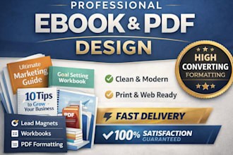 create high converting ebook lead magnet and PDF design