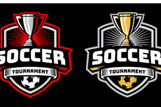 do modern trophy logo design