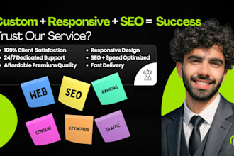 develop a full stack, SEO optimized responsive website