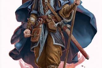 create your dnd group party illustration