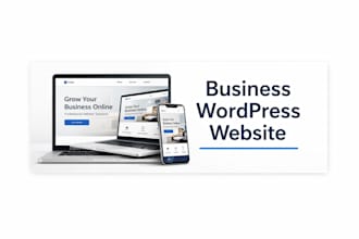 design a clean wordpress business website for small businesses