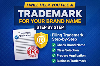help you file a trademark for your brand name step by step