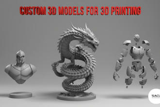 create custom 3d models for 3d printing