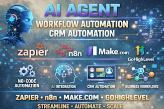 develop ai agent, ai automation, n8n automation, business workflow automation