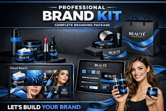 design brand kit, brand visual identity guildlines, brandbook with branging kit