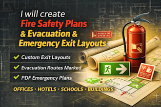 create fire safety plan evacuation plan emergency exit layout
