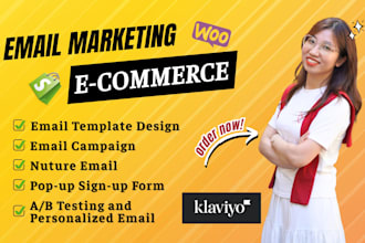 plan and execute klaviyo email marketing campaigns and nurture emails