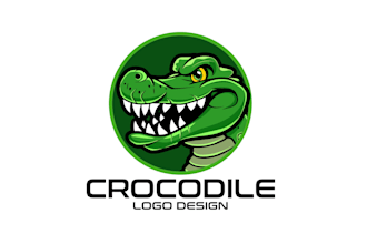 create attractive and imagination crocodile logo design
