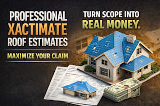 provide xactimate roofing estimate and supplement