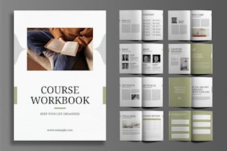 design course workbook design and training guideline book design in indesign