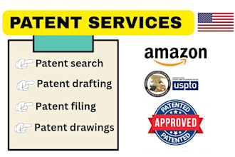 do patent search prior art patent drafting and patent filing support