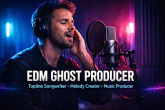 be your edm ghost producer topline songwriter melody creator deep music producer