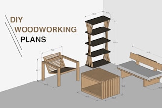 design DIY woodworking plans for furniture joinery flatpack